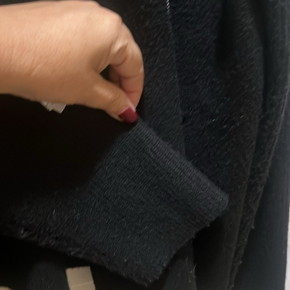 Ann Taylor L black moto sweater - Picture 6 of 9